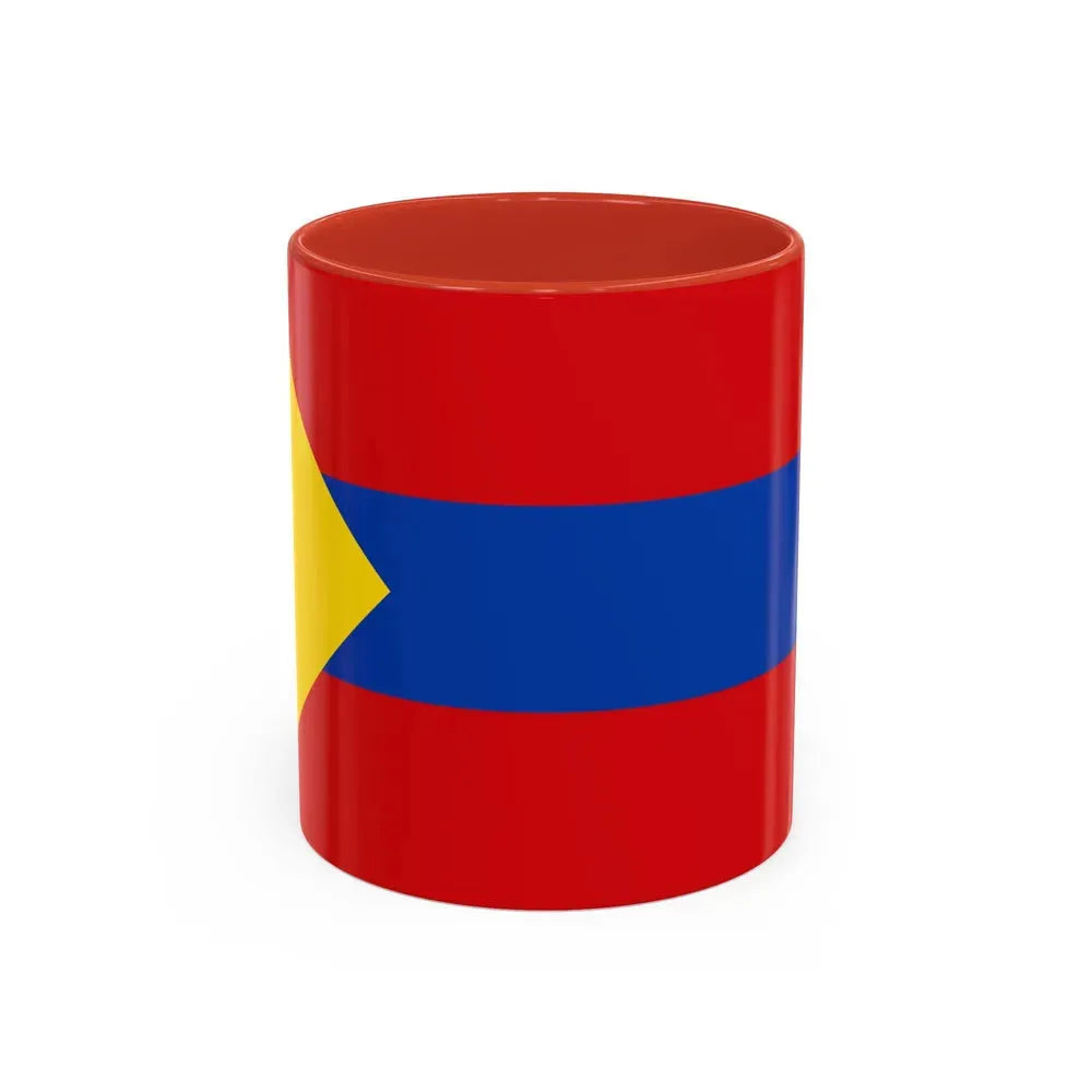Flag of Pasto Colombia - Accent Coffee Mug 11oz Red - Go Mug Yourself