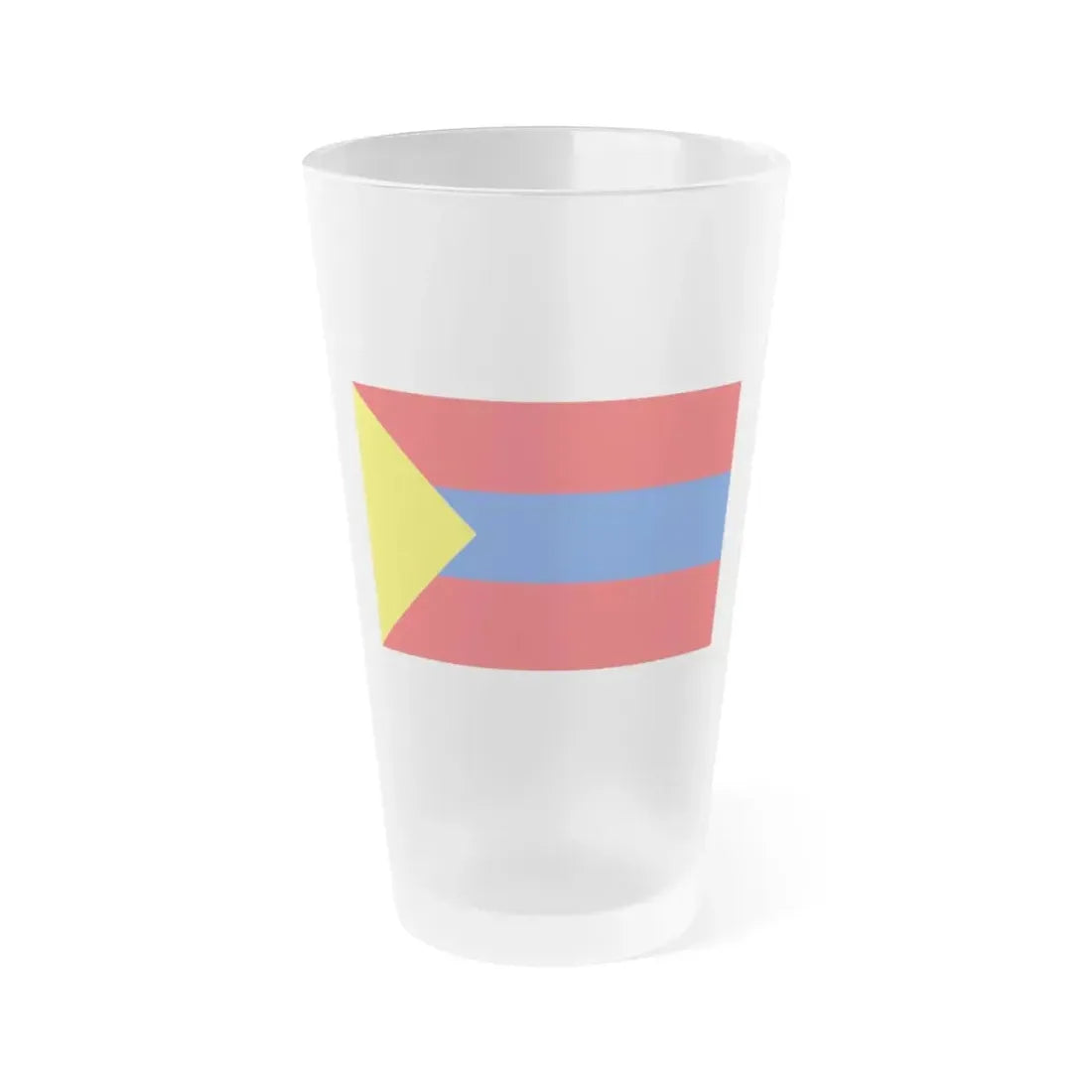 Flag of Pasto Colombia - Frosted Pint Glass 16oz 16oz Frosted - Go Mug Yourself