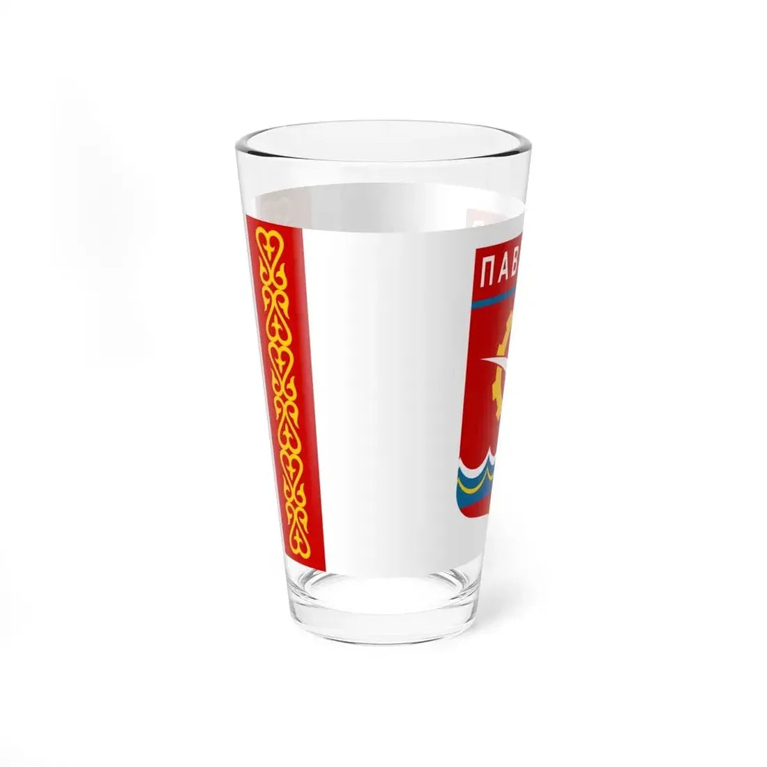 Flag of Pavlodar Kazakhstan - Pint Glass 16oz - Go Mug Yourself