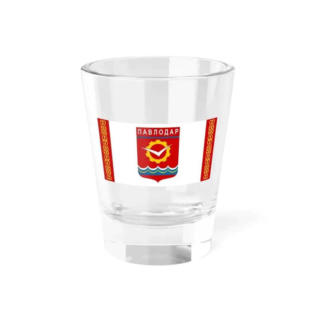 Flag of Pavlodar Kazakhstan - Shot Glass 1.5oz 1.5oz - Go Mug Yourself