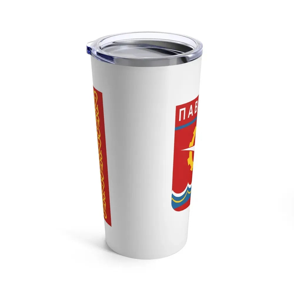 Flag of Pavlodar Kazakhstan - Tumbler 20oz - Go Mug Yourself