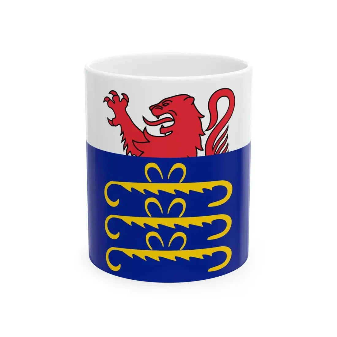 Flag of Pays de Gex (France) White Coffee Mug 11oz - Go Mug Yourself