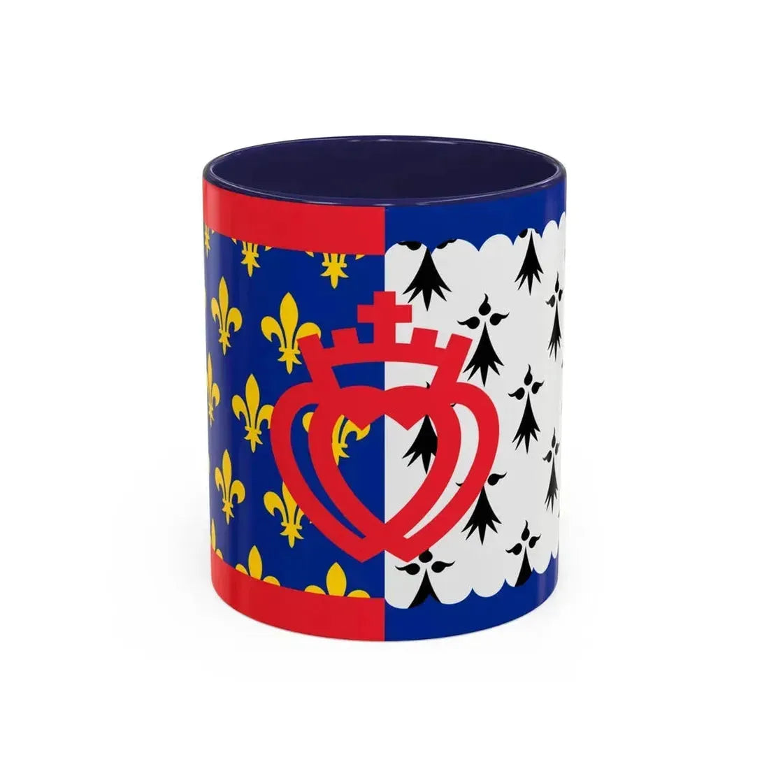 Flag of Pays de la Loire France - Accent Coffee Mug 11oz Navy - Go Mug Yourself