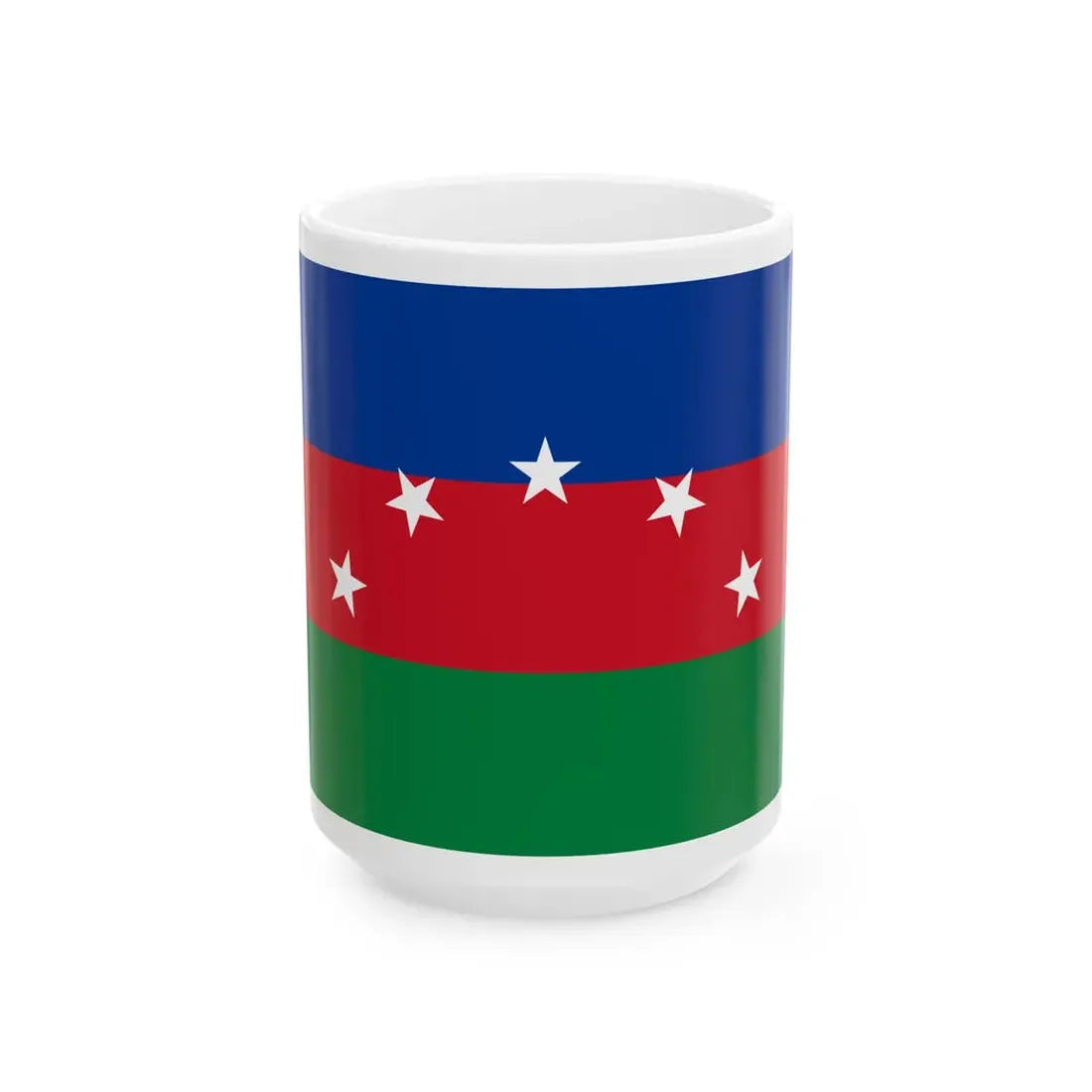 Flag of Pedro Moncayo (Ecuador) White Coffee Mug 15oz - Go Mug Yourself