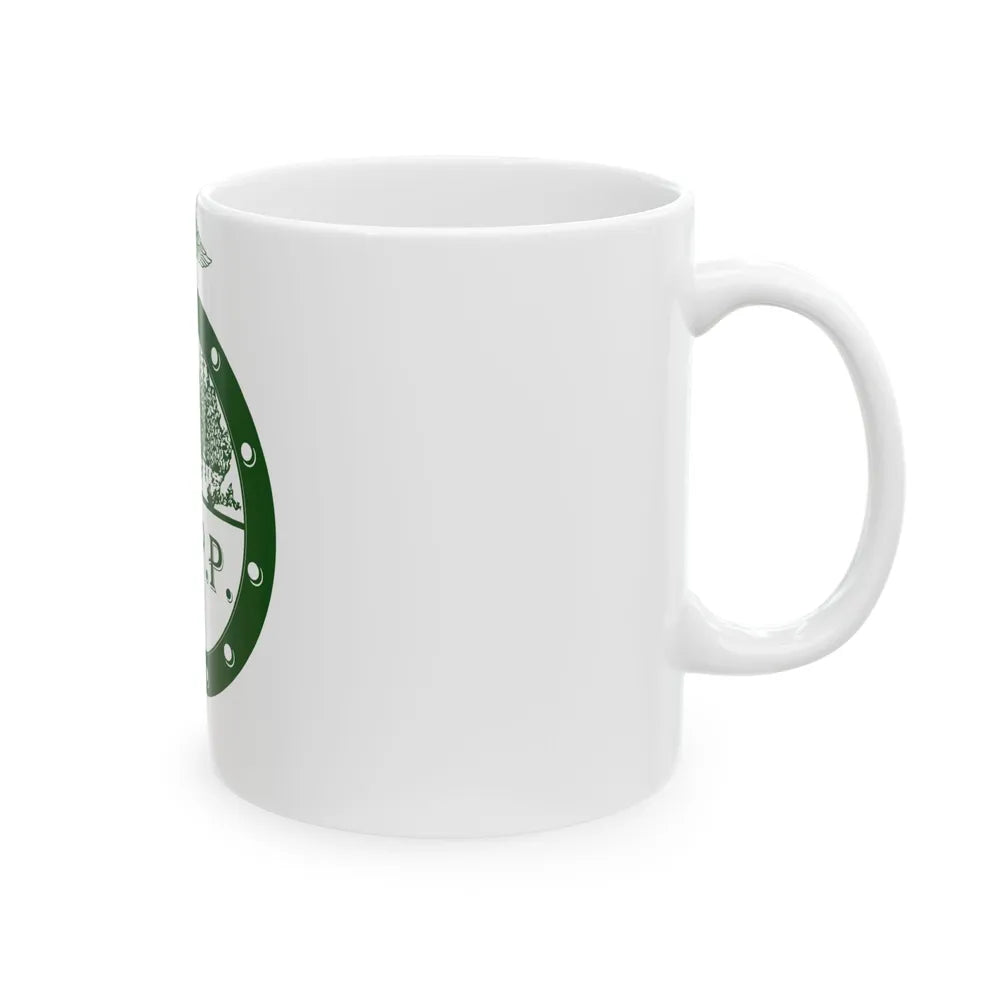 Flag of Pee Pee Township Ohio (United States) White Coffee Mug - Go Mug Yourself