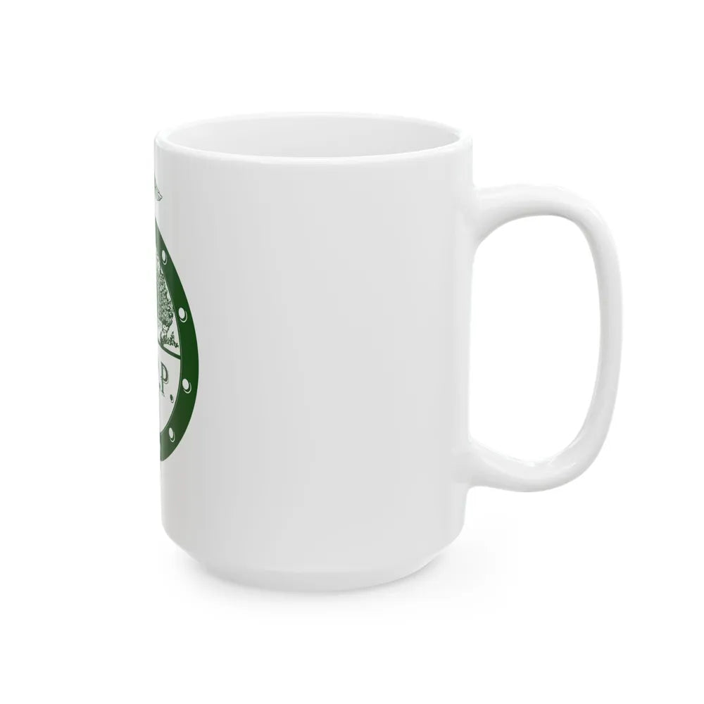 Flag of Pee Pee Township Ohio (United States) White Coffee Mug - Go Mug Yourself