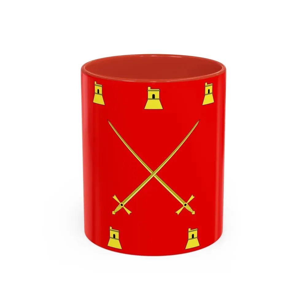 Flag of Pembroke Malta - Accent Coffee Mug 11oz Red - Go Mug Yourself