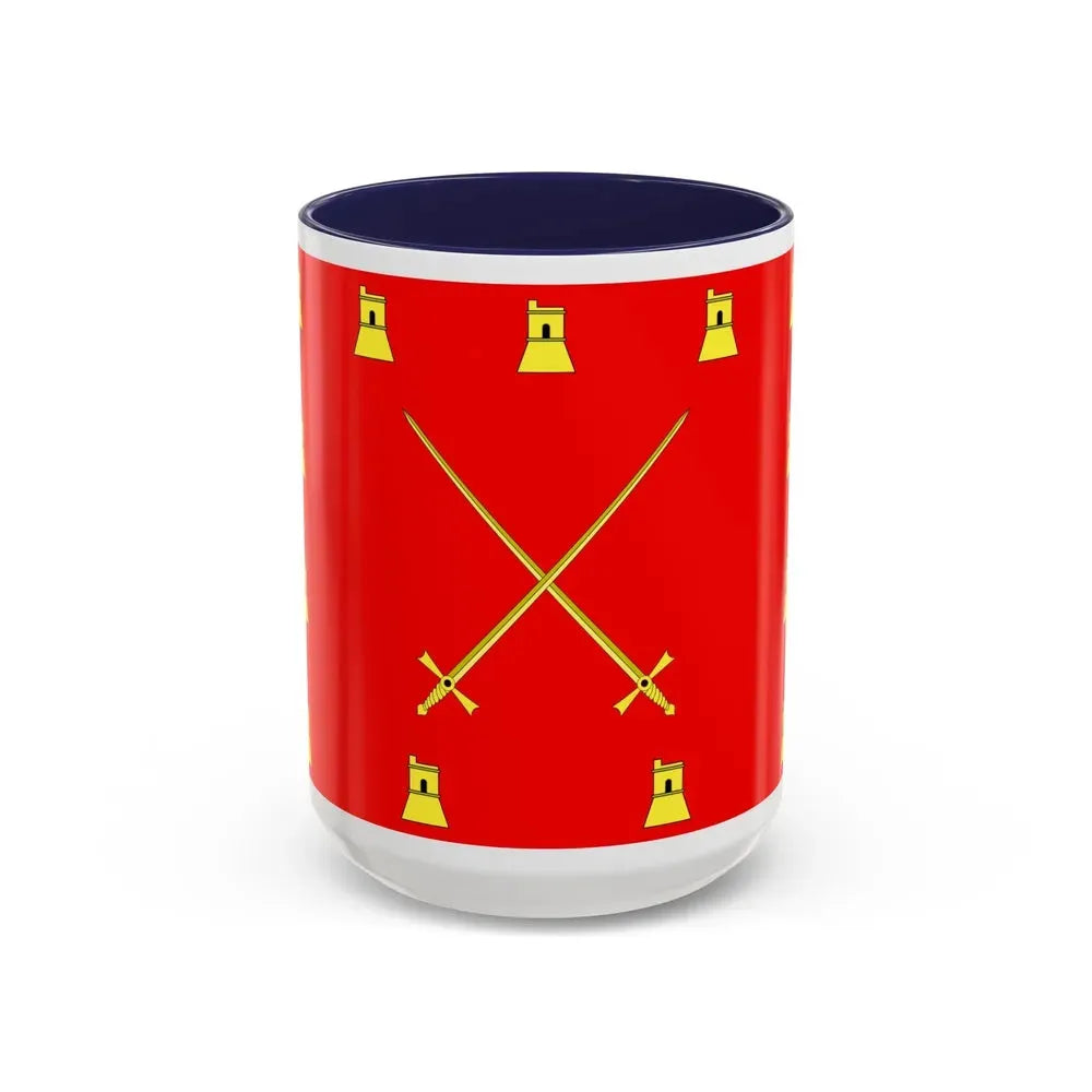Flag of Pembroke Malta - Accent Coffee Mug 15oz Navy - Go Mug Yourself