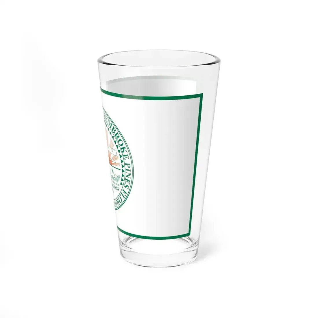 Flag of Pembroke Pines Florida (United States) Pint Glass 16oz - Go Mug Yourself