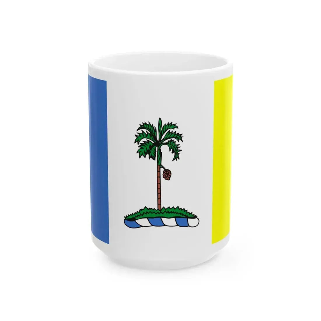 Flag of Penang 1957-1965 (Malaysia) White Coffee Mug 15oz - Go Mug Yourself