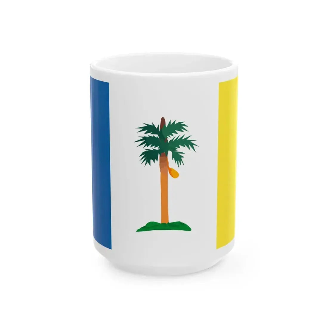 Flag of Penang from xrmap (Malaysia) White Coffee Mug 15oz - Go Mug Yourself