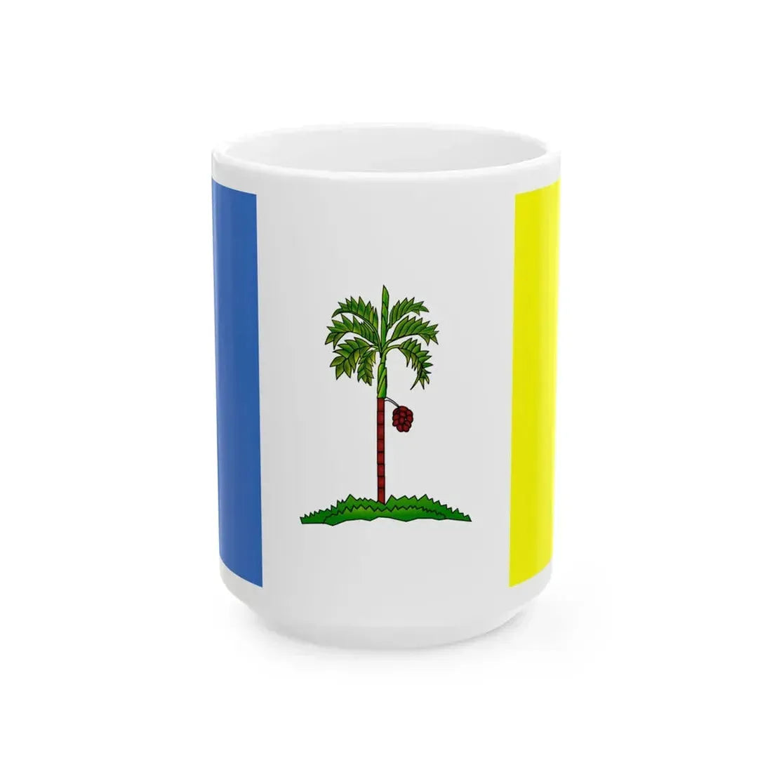 Flag of Penang remade (Malaysia) White Coffee Mug 15oz - Go Mug Yourself