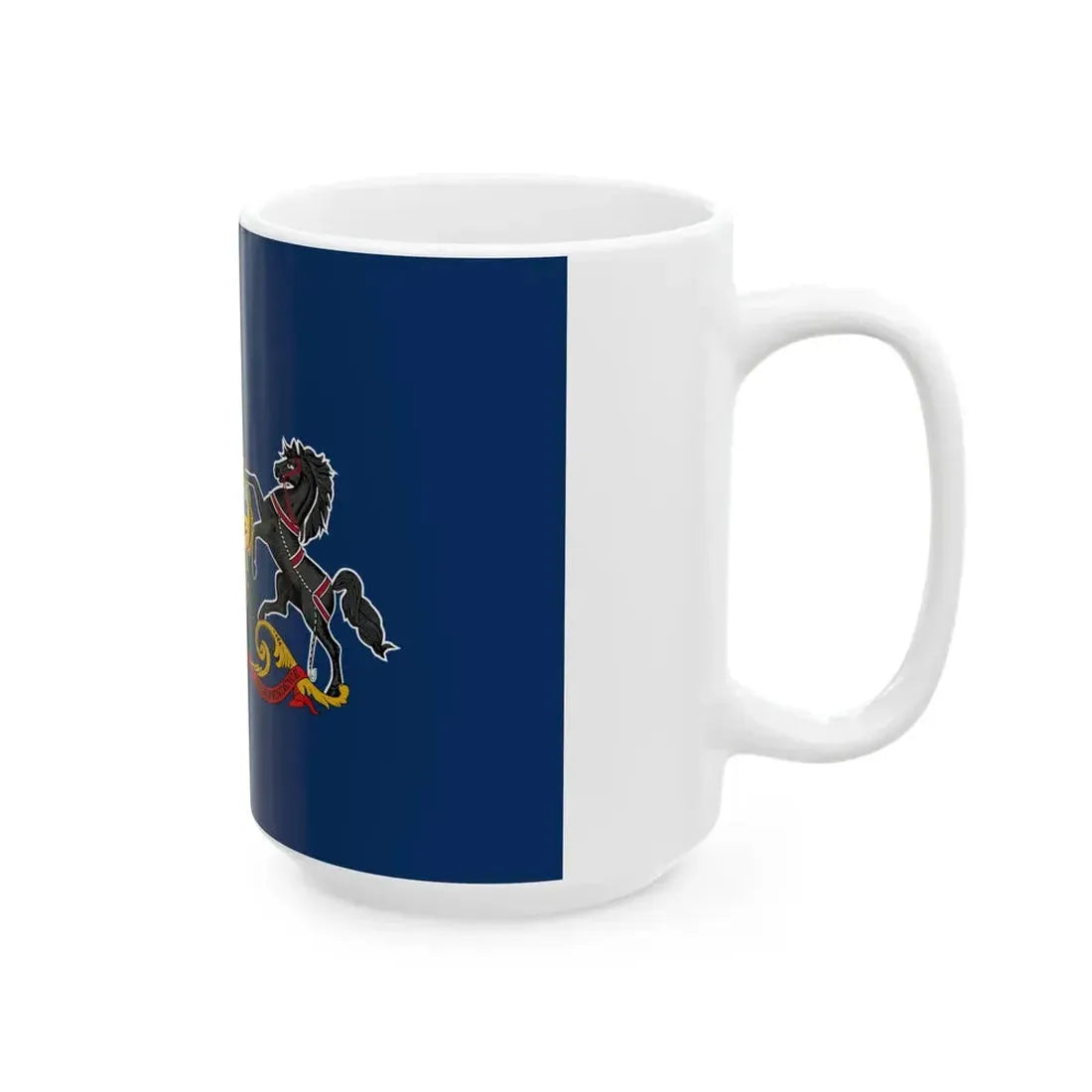 Flag of Pennsylvania 3-2 (United States) White Coffee Mug - Go Mug Yourself