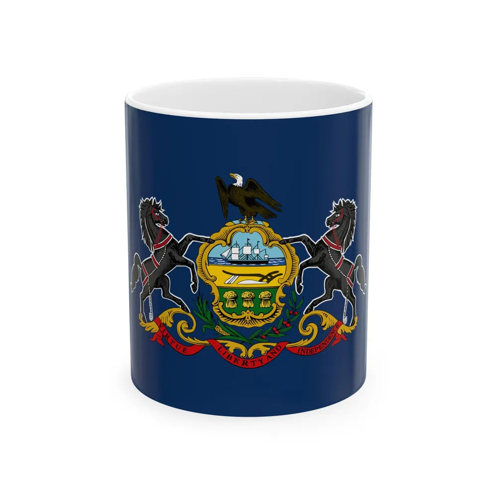 Flag of Pennsylvania (United States) White Coffee Mug 11oz - Go Mug Yourself
