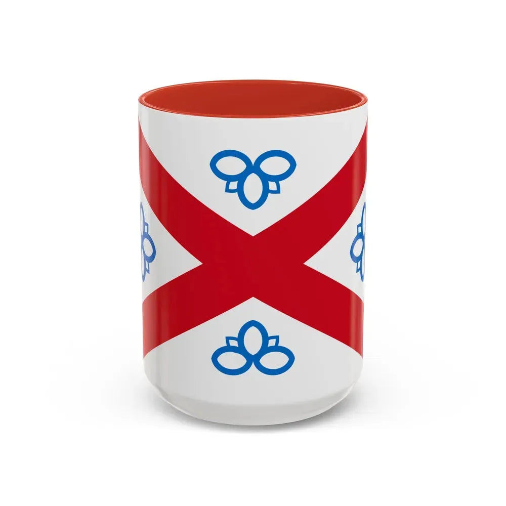Flag of Penrith UK - Accent Coffee Mug 15oz Red - Go Mug Yourself