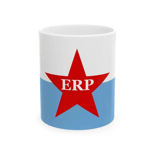 Flag of People's Revolutionary Army ERP - White Coffee Mug 11oz - Go Mug Yourself