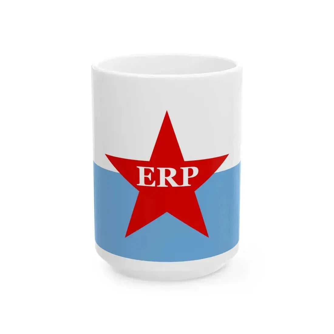 Flag of People's Revolutionary Army ERP - White Coffee Mug 15oz - Go Mug Yourself