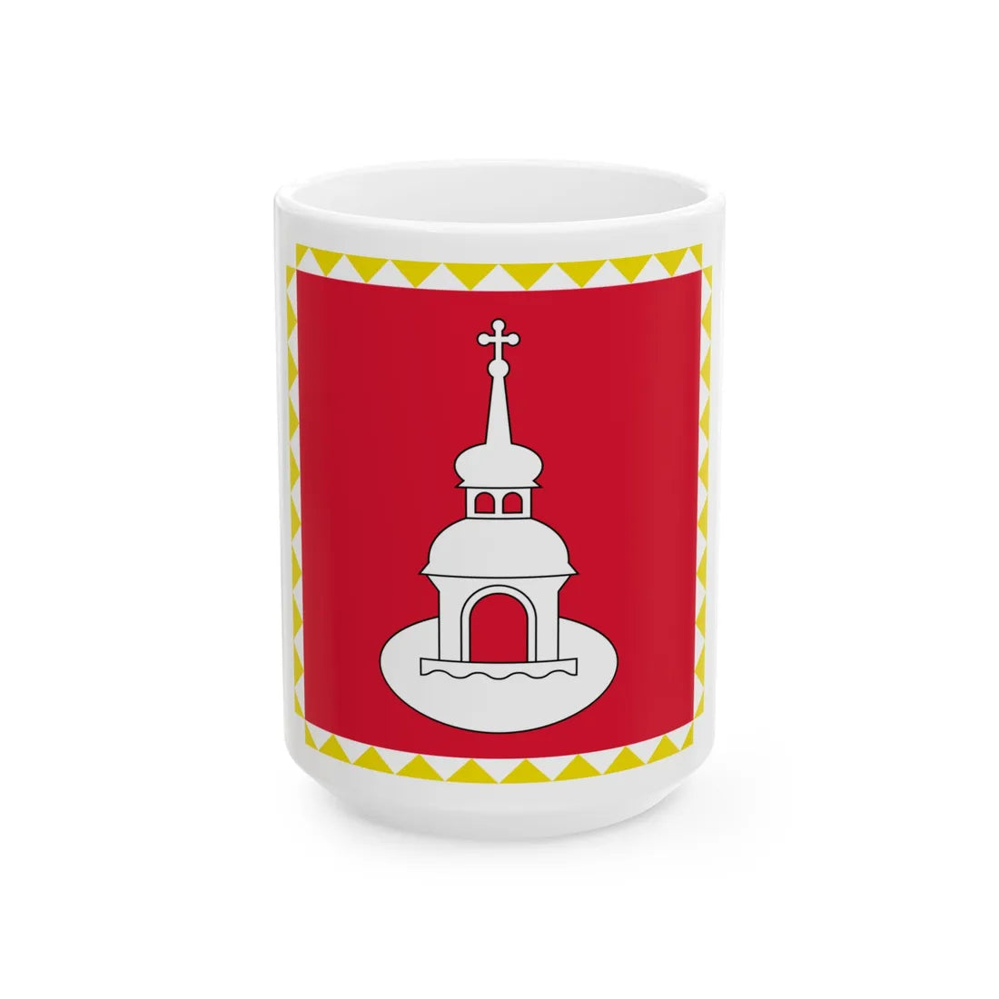 Flag of Pereyaslav-Khmelnytsky (Ukraine) White Coffee Mug 15oz - Go Mug Yourself