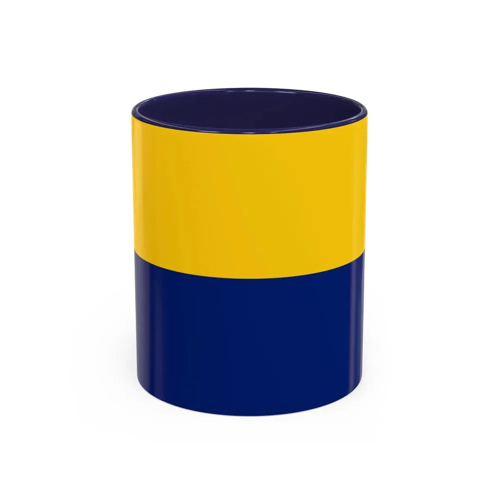 Flag of Perlis Malaysia - Accent Coffee Mug 11oz Navy - Go Mug Yourself