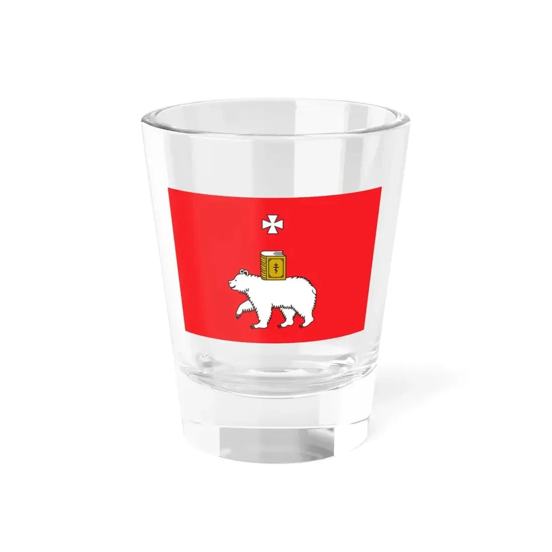 Flag of Perm Russia - Shot Glass 1.5oz 1.5oz - Go Mug Yourself