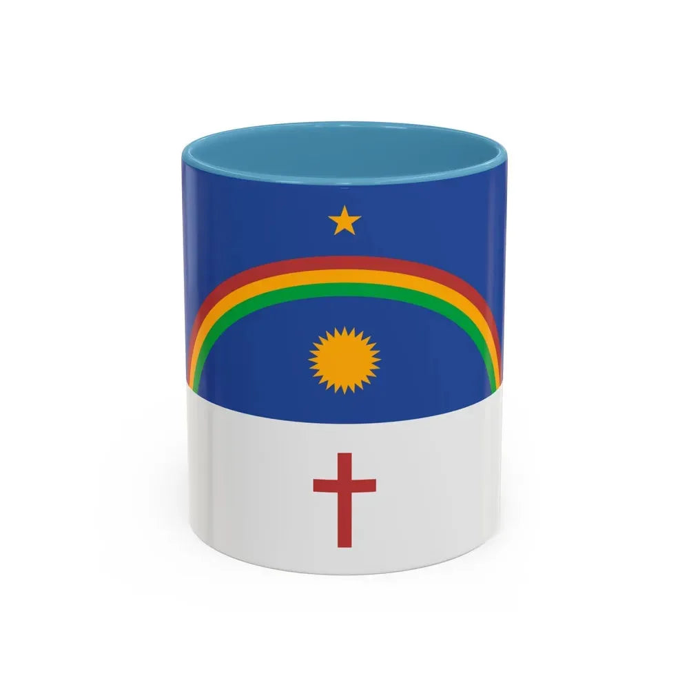 Flag of Pernambuco Brazil - Accent Coffee Mug 11oz Light Blue - Go Mug Yourself