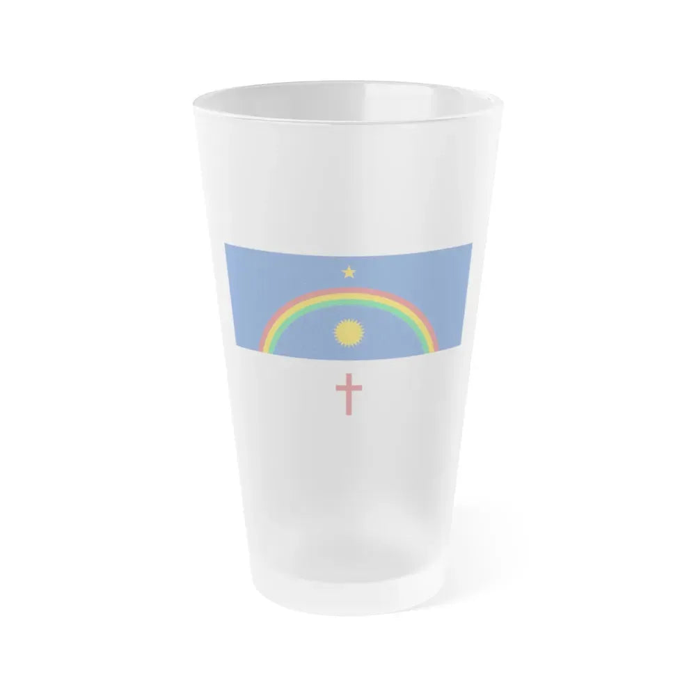 Flag of Pernambuco Brazil - Frosted Pint Glass 16oz 16oz Frosted - Go Mug Yourself