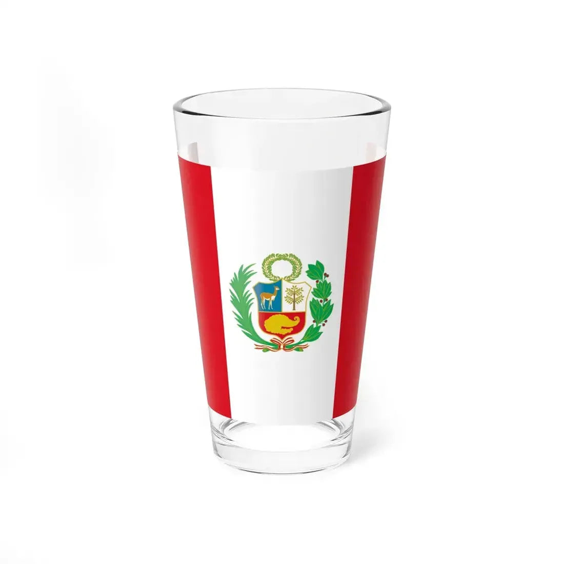 Flag of Peru 1825-1884 (Peru) Pint Glass 16oz 16oz - Go Mug Yourself