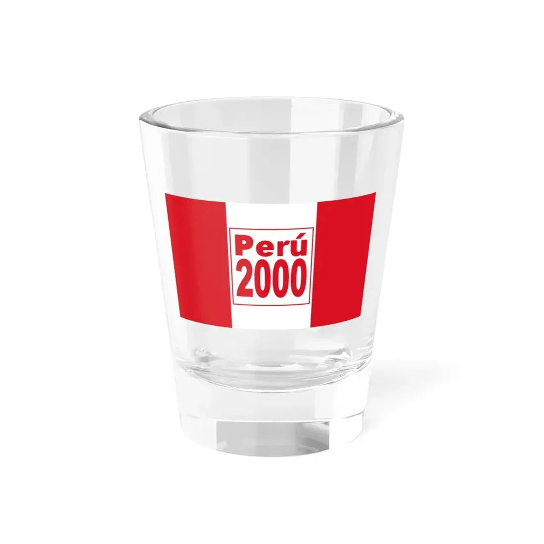 Flag of Peru 2000 (Peru) Shot Glass 1.5oz 1.5oz - Go Mug Yourself