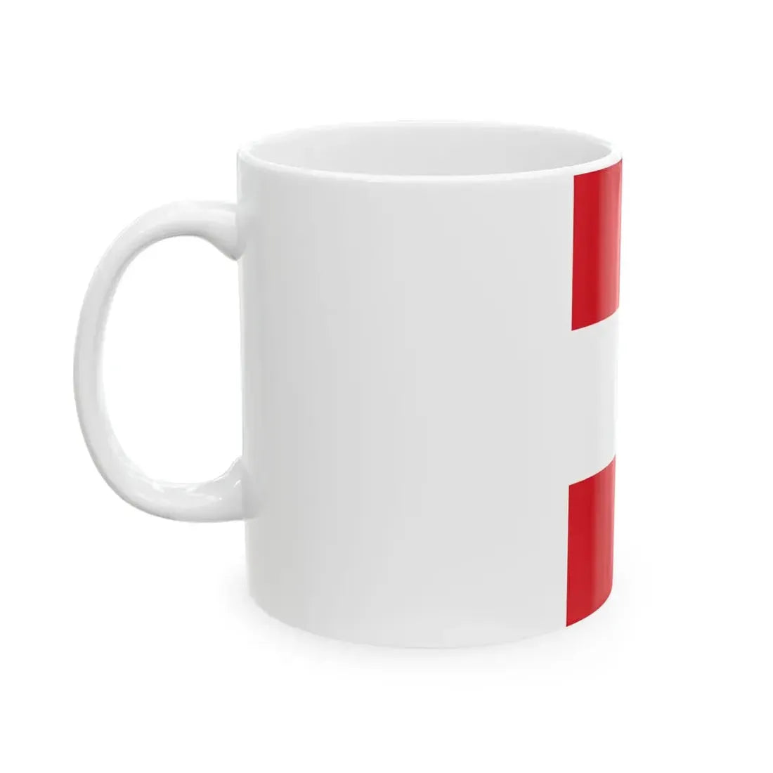 Flag of Peru vertical (Peru) White Coffee Mug - Go Mug Yourself