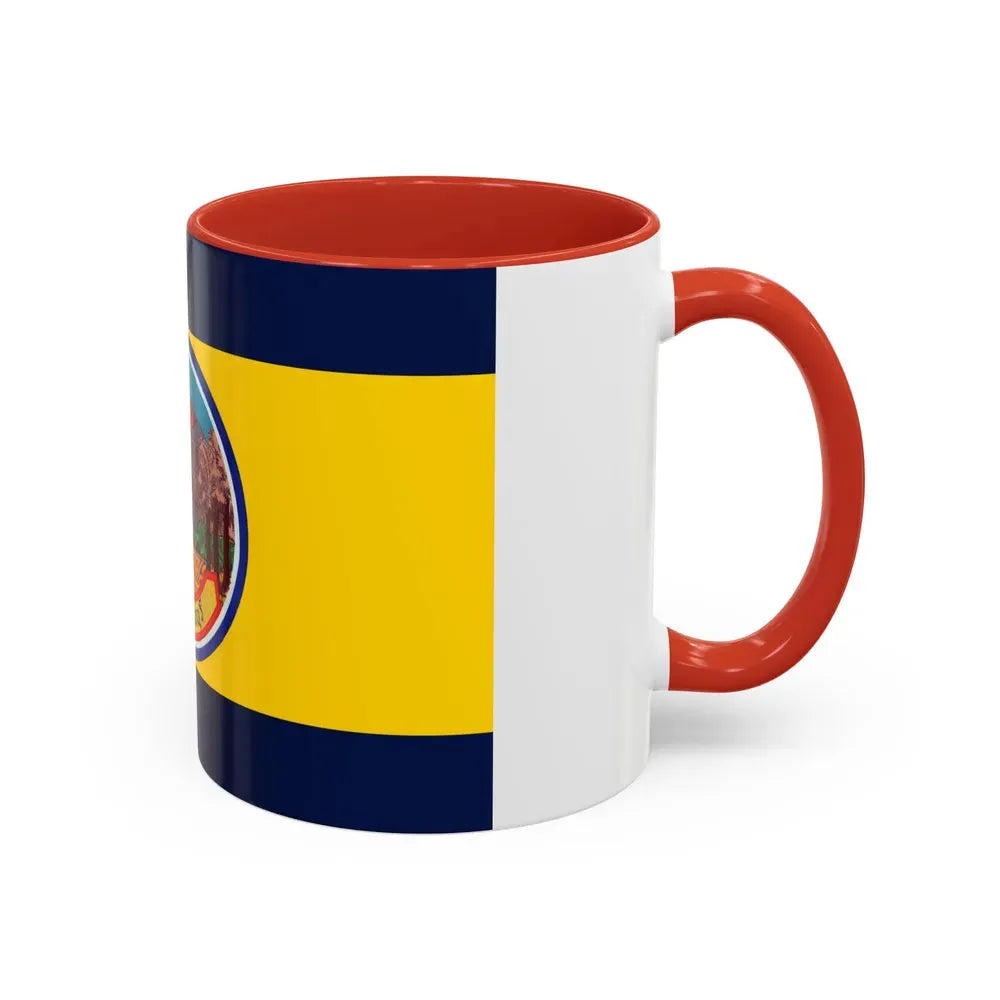 Flag of Petchaburi Province Thailand - Accent Coffee Mug - Go Mug Yourself