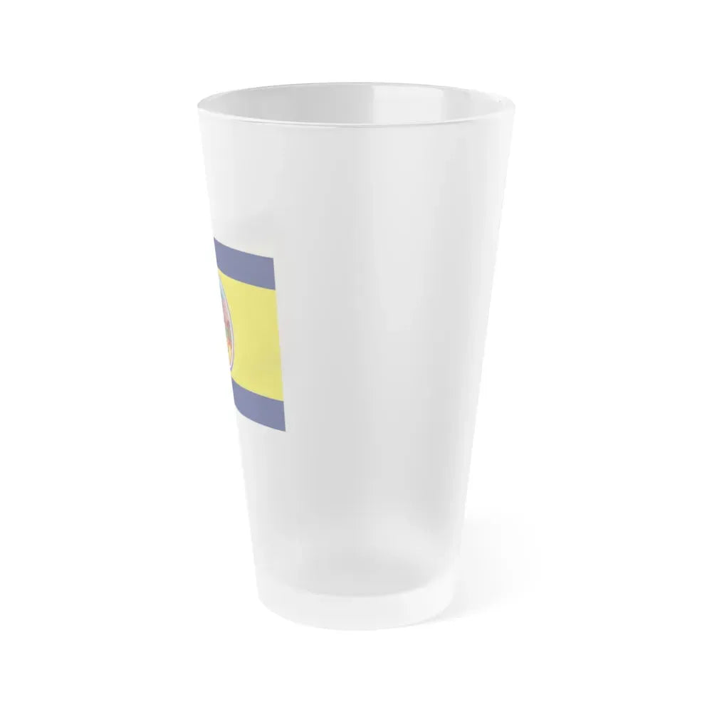 Flag of Petchaburi Province Thailand - Frosted Pint Glass 16oz - Go Mug Yourself
