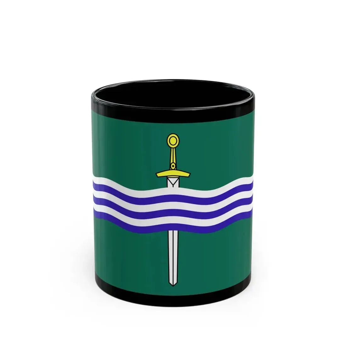 Flag of Peterborough Ontario Canada - Black Coffee Mug 11oz - Go Mug Yourself