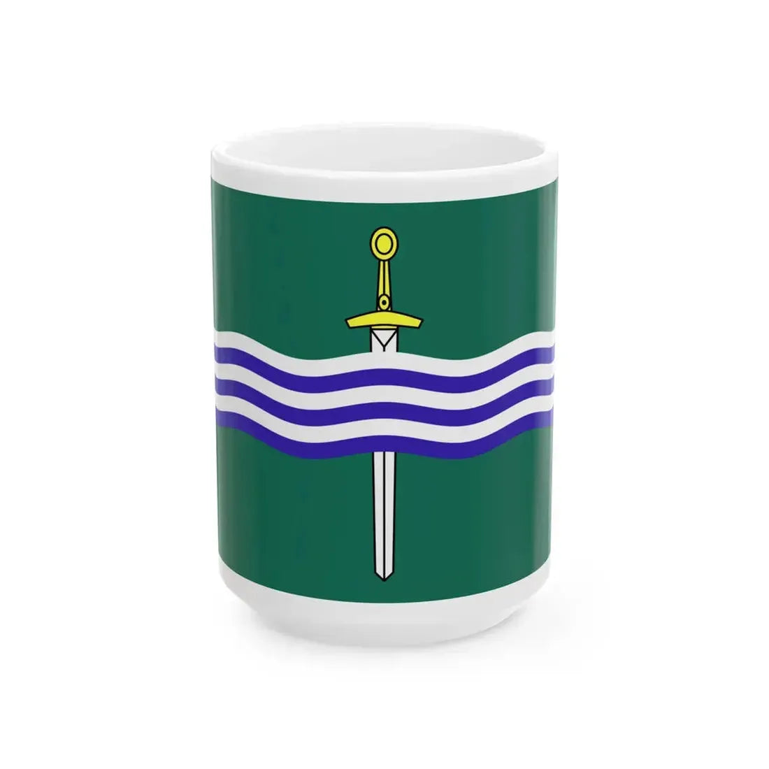 Flag of Peterborough Ontario (Canada) White Coffee Mug 15oz - Go Mug Yourself