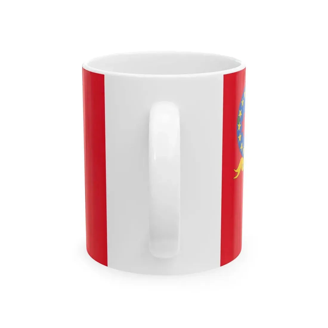 Flag of Petrovec Municipality North Macedonia (North Macedonia) White Coffee Mug - Go Mug Yourself