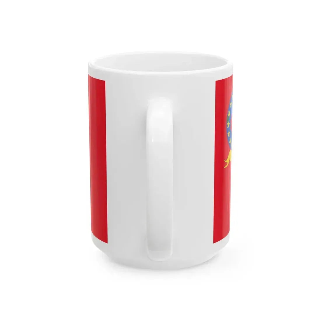 Flag of Petrovec Municipality North Macedonia (North Macedonia) White Coffee Mug - Go Mug Yourself