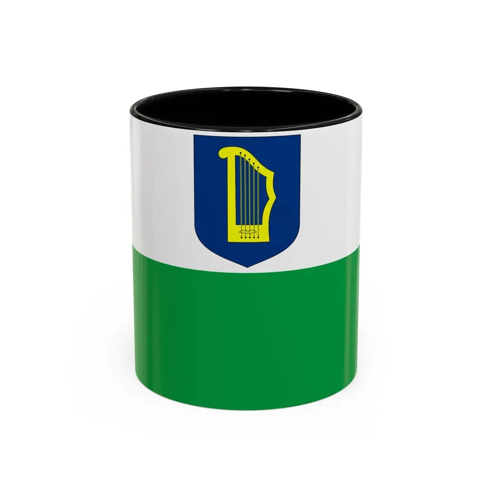 Flag of Petseri County Estonia - Accent Coffee Mug 11oz Black - Go Mug Yourself