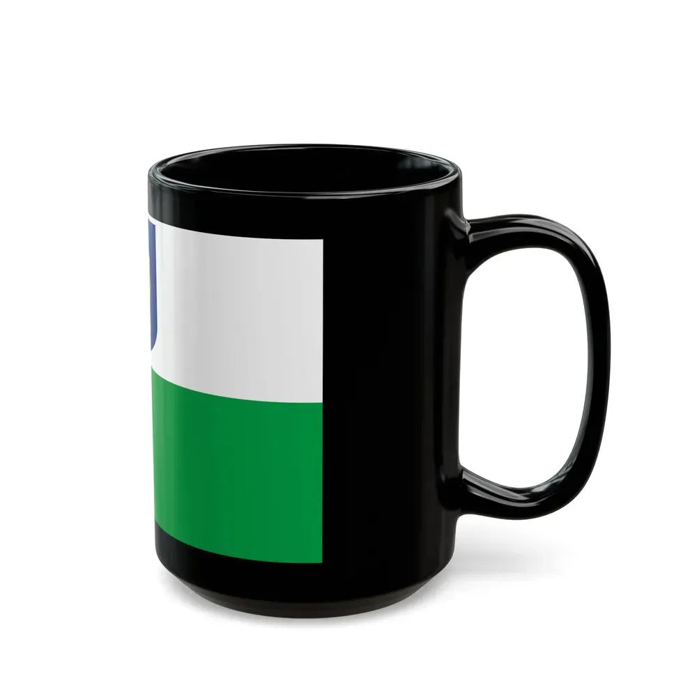 Flag of Petseri County Estonia - Black Coffee Mug - Go Mug Yourself