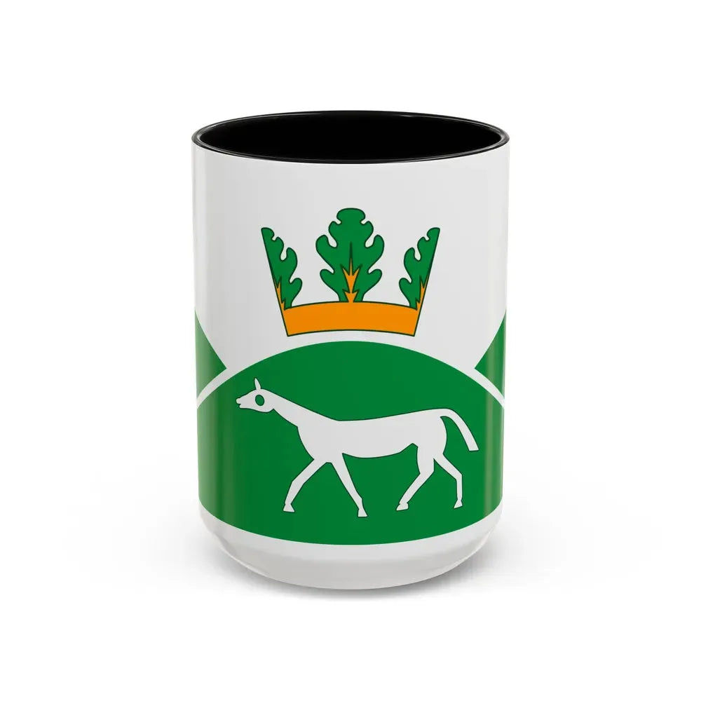 Flag of Pewsey UK - Accent Coffee Mug 15oz Black - Go Mug Yourself