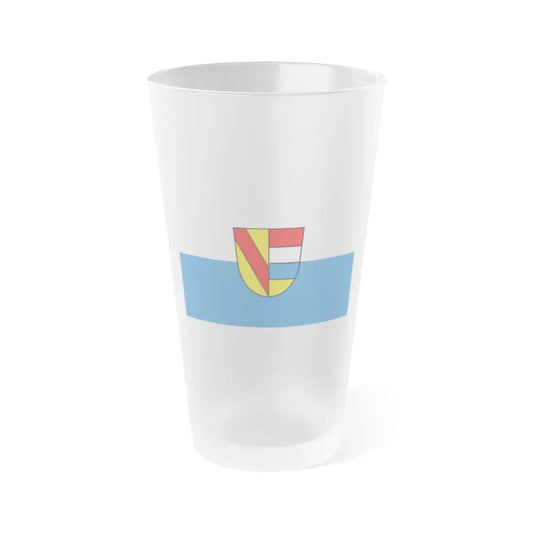 Flag of Pforzheim Germany - Frosted Pint Glass 16oz 16oz Frosted - Go Mug Yourself