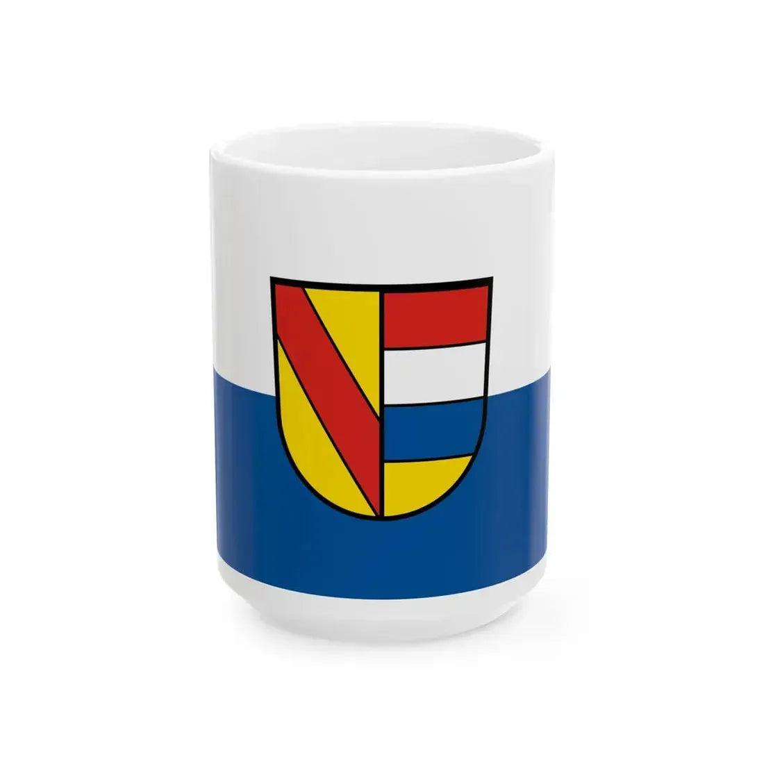 Flag of Pforzheim (Germany) White Coffee Mug 15oz - Go Mug Yourself