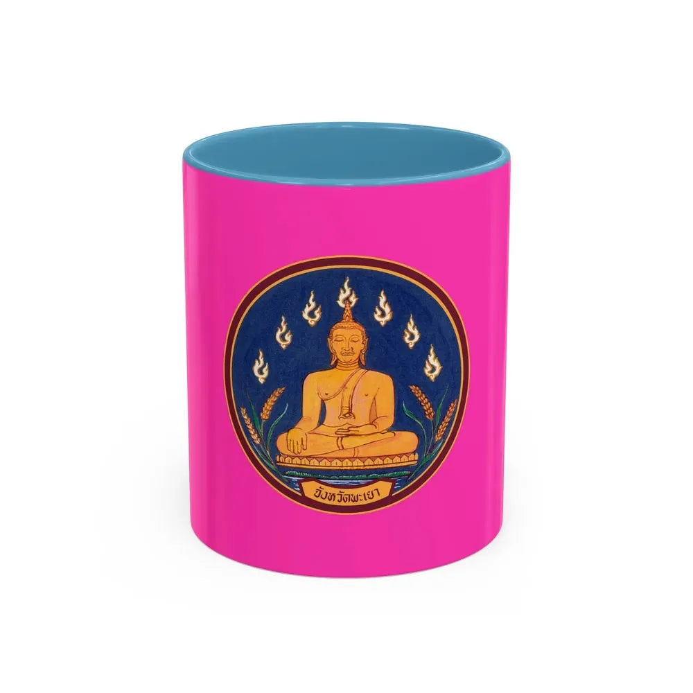 Flag of Phayao Province Thailand - Accent Coffee Mug 11oz Light Blue - Go Mug Yourself