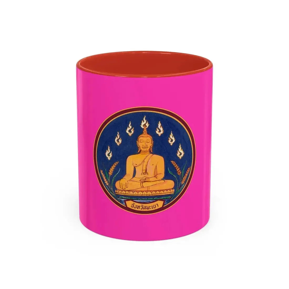 Flag of Phayao Province Thailand - Accent Coffee Mug 11oz Red - Go Mug Yourself
