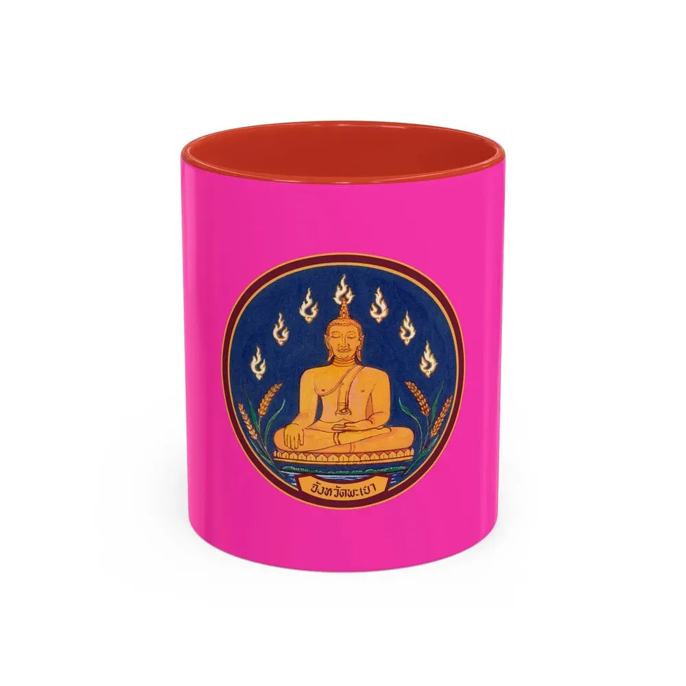 Flag of Phayao Province Thailand - Accent Coffee Mug 11oz Red - Go Mug Yourself