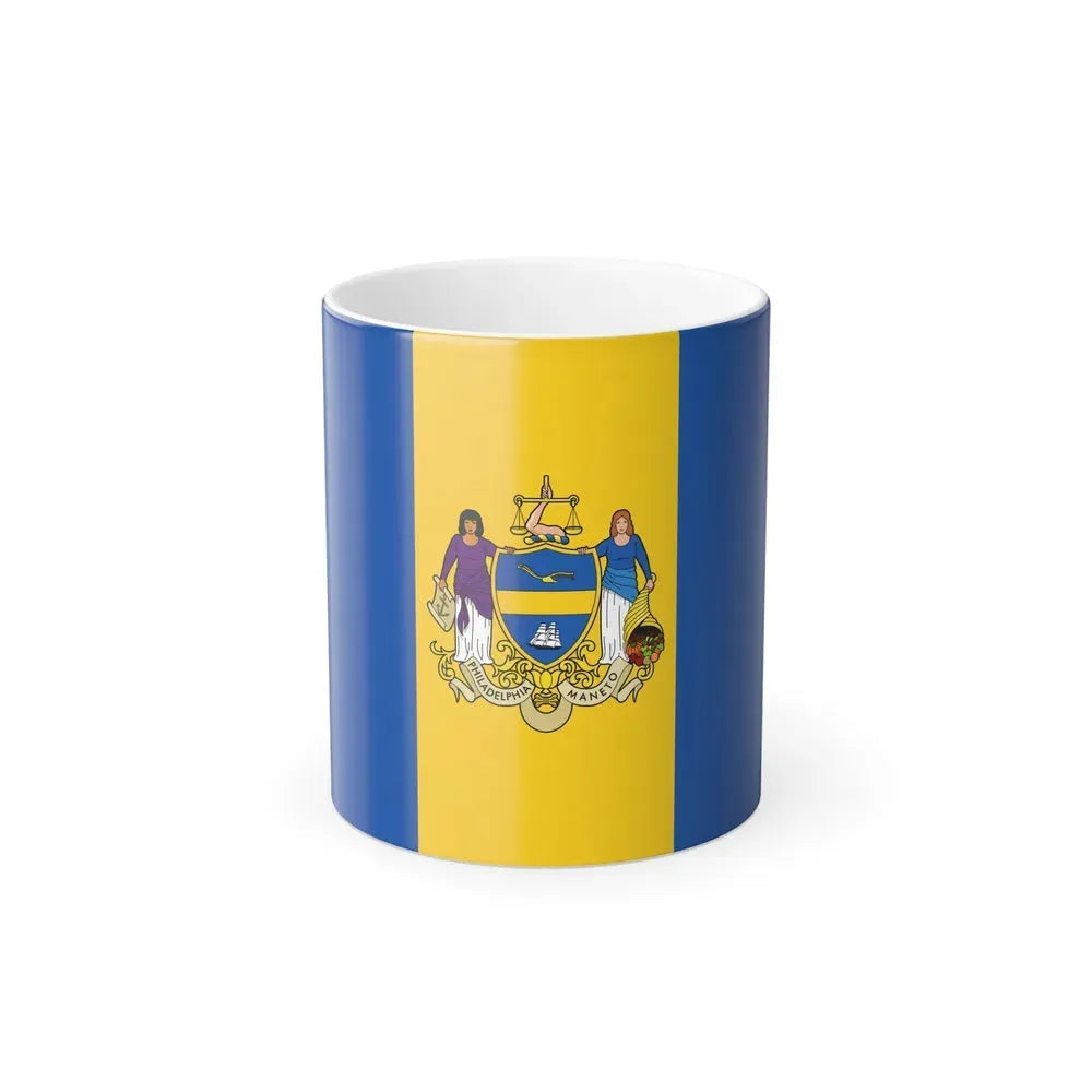 Flag of Philadelphia, Pennsylvania - Color Changing Coffee Mug 11oz - Go Mug Yourself