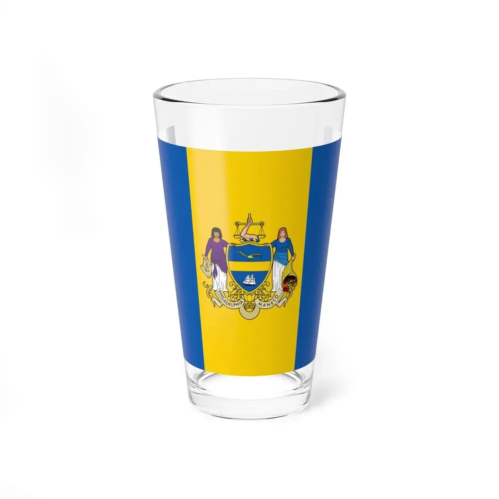 Flag of Philadelphia, Pennsylvania - Pint Glass 16oz 16oz - Go Mug Yourself