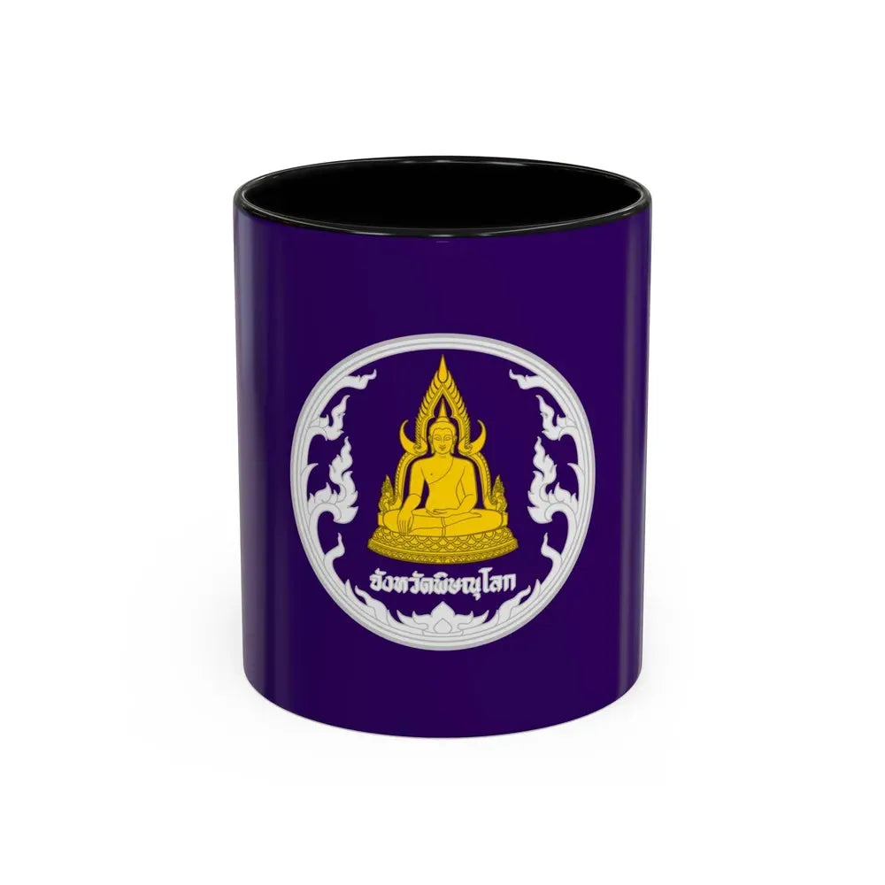 Flag of Phitsanulok Province Thailand - Accent Coffee Mug 11oz Black - Go Mug Yourself