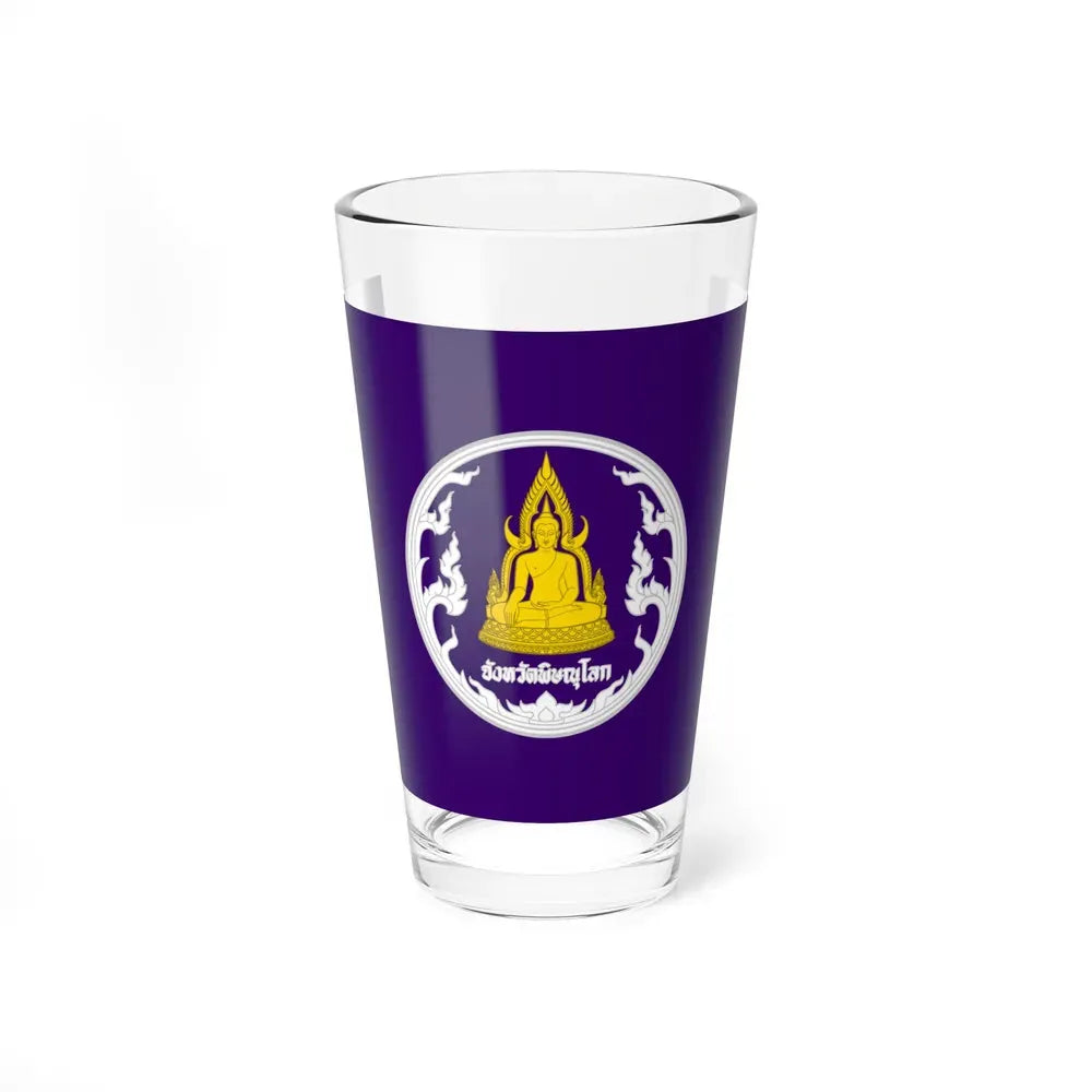 Flag of Phitsanulok Province Thailand - Pint Glass 16oz 16oz - Go Mug Yourself