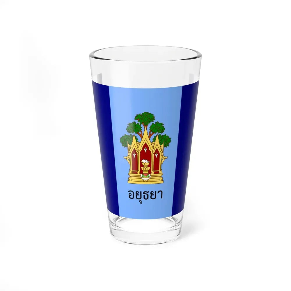Flag of Phra Nakhon Si Ayutthaya Province Thailand - Pint Glass 16oz 16oz - Go Mug Yourself
