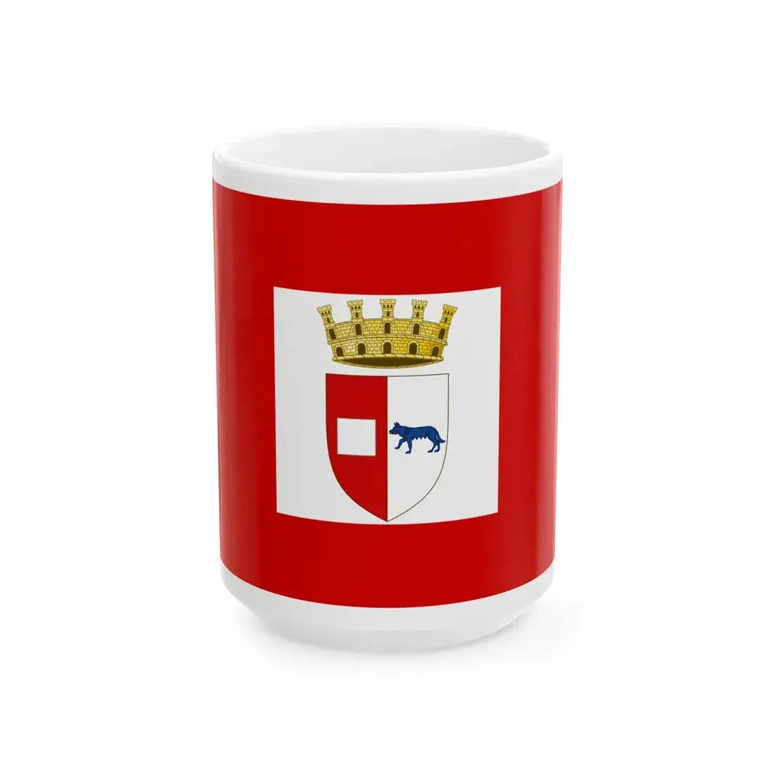 Flag of Piacenza (Italy) White Coffee Mug 15oz - Go Mug Yourself