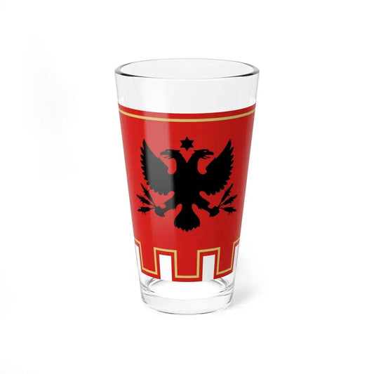 Flag of Piana degli Albanesi (Italy) Pint Glass 16oz 16oz - Go Mug Yourself